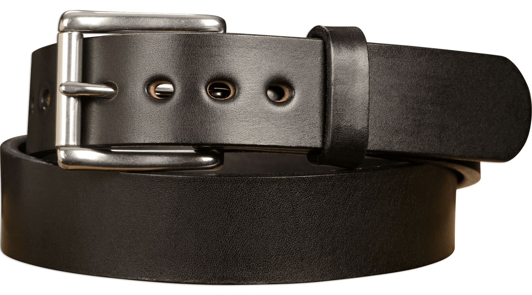 The Upland Belt , Black Full Grain Leather