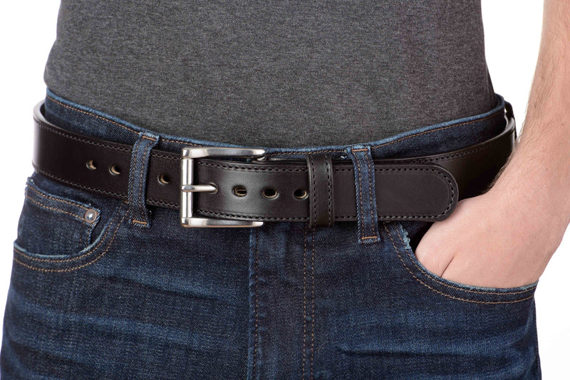 SPECIAL OFFER The Eastwood: Black Stitched Max Thick 1.50" - Bullhide Belts