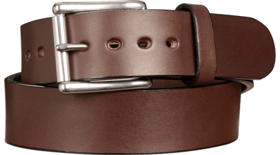 The Eastwood: Men's Brown Non Stitched Leather Belt Max Thick 1.75" Extra Wide - Bullhide Belts