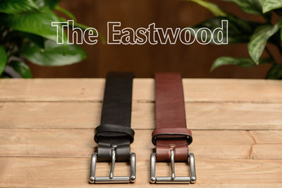 The Eastwood: Men's Brown Non Stitched Leather Belt Max Thick 1.75" Extra Wide - Bullhide Belts