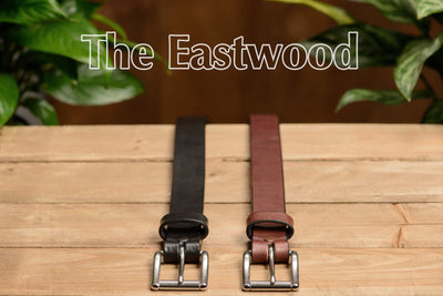 The Eastwood: Men's Black Non Stitched Leather Belt Max Thick 1.25" - Bullhide Belts