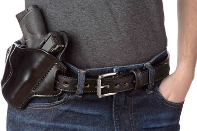 The Eastwood: Men's Black Stitched Leather Belt Max Thick 1.25" - Bullhide Belts