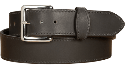 SPECIAL OFFER The Lakota: Black Stitched Water Buffalo With Snaps 1.50" - Bullhide Belts
