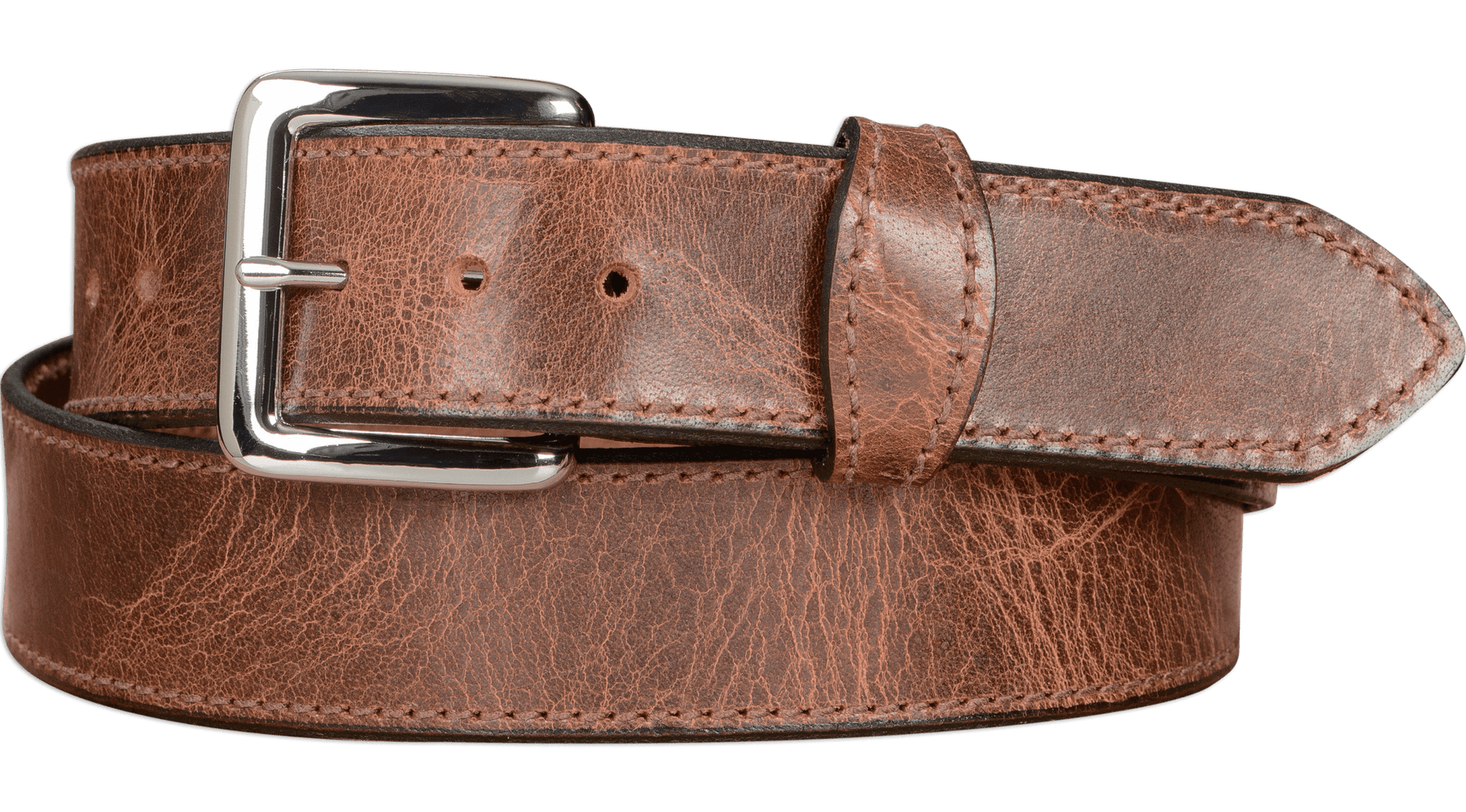 Bullhide Belts Mens Leather Belt for Work, Casual, Dress 1.50 Wide, Brown,  32 at  Men's Clothing store