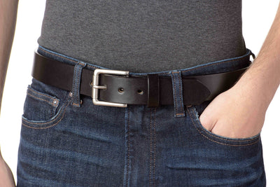 SPECIAL OFFER The Maverick: Black Non Stitched 1.50" - Bullhide Belts