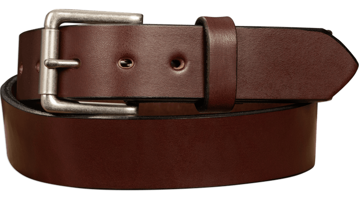 The Maverick: Men's Brown Non Stitched Leather Belt - 1.50