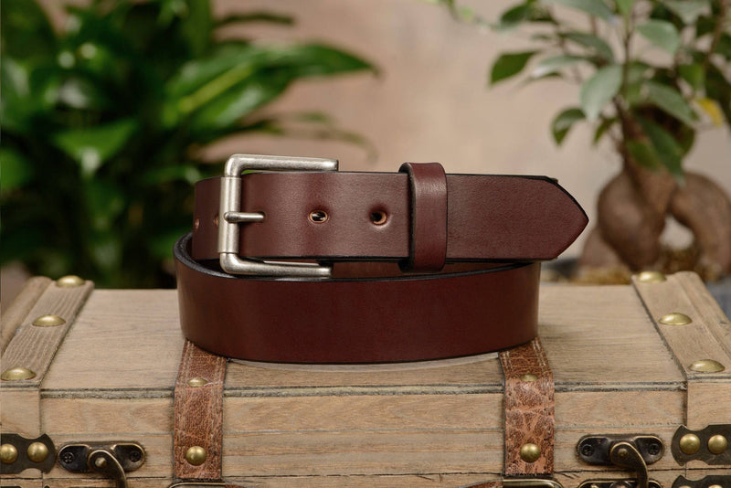 The Maverick: Brown Non Stitched 1.50" - Bullhide Belts