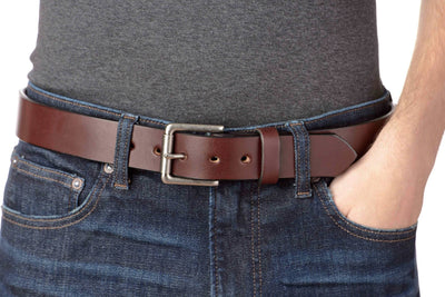 The Maverick: Brown Non Stitched 1.50" - Bullhide Belts