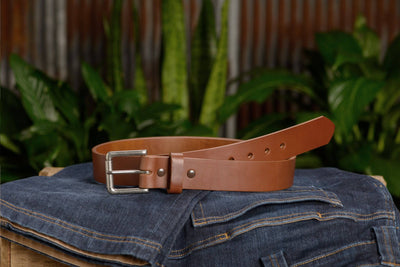 The Maverick: Caramel Tan Non Stitched 1.50" - Bullhide Belts