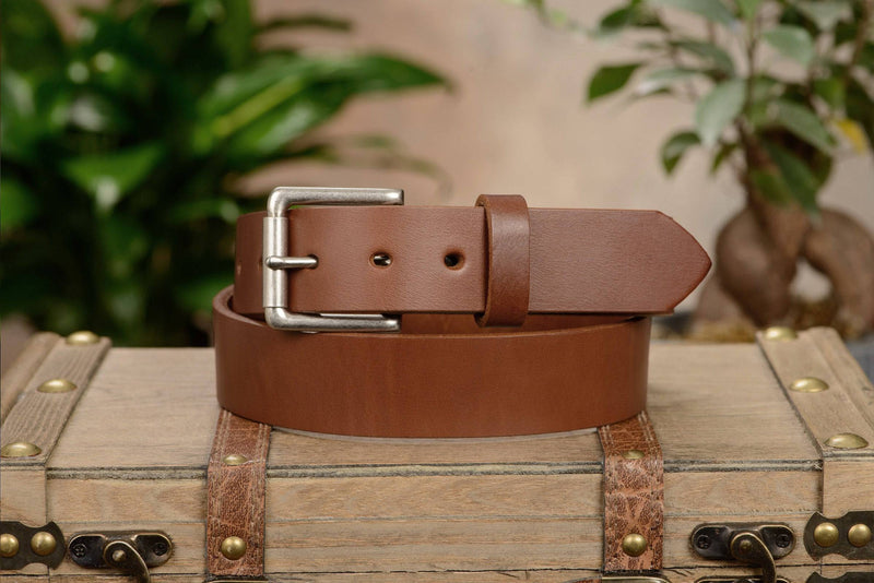 The Maverick: Caramel Tan Non Stitched 1.50" - Bullhide Belts