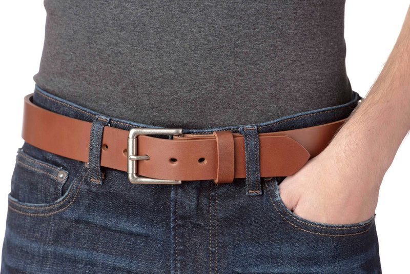 The Maverick: Caramel Tan Non Stitched 1.50" - Bullhide Belts