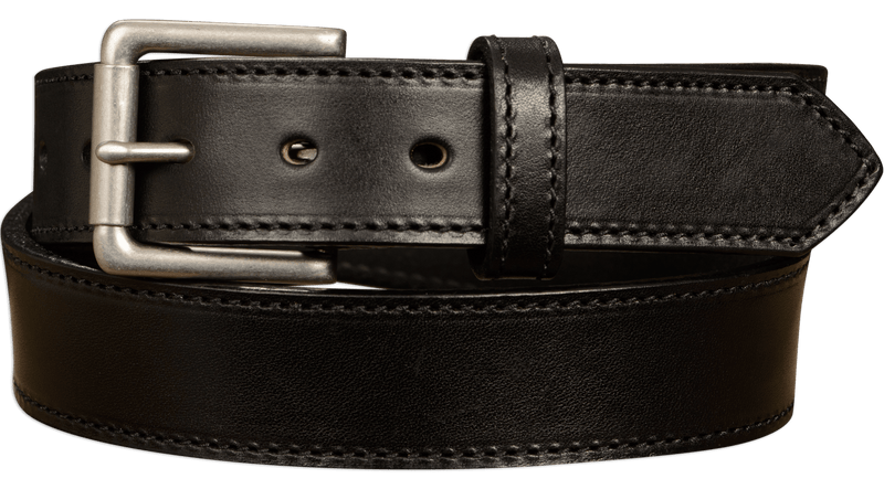 SPECIAL OFFER - The Maverick: Black Stitched 1.50" - Bullhide Belts