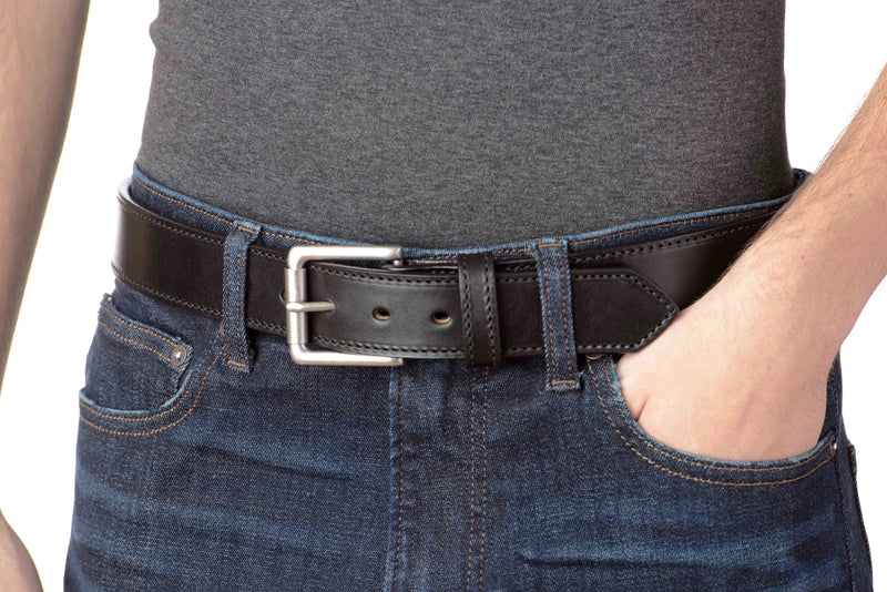 The Maverick: Black Stitched 1.50" - Bullhide Belts
