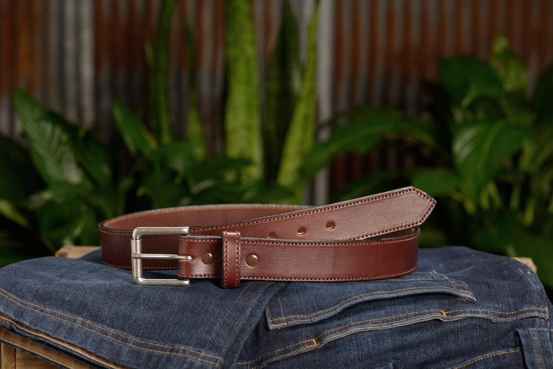 The Maverick: Brown Stitched 1.50" - Bullhide Belts