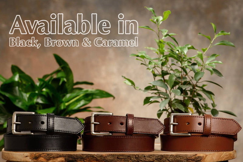 The Maverick: Brown Stitched 1.50" - Bullhide Belts