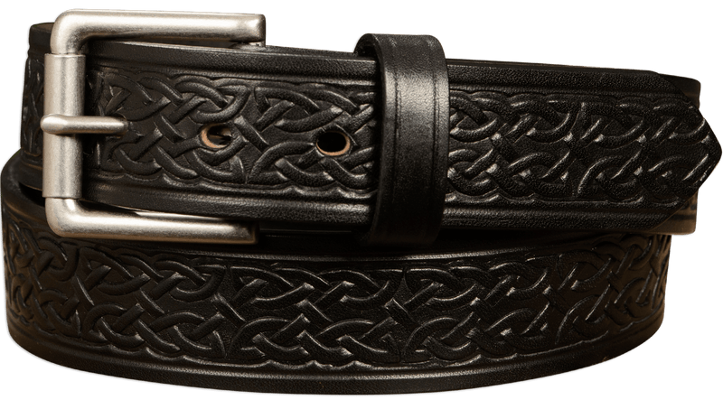 The Maverick: Black Celtic 1.50" - Bullhide Belts