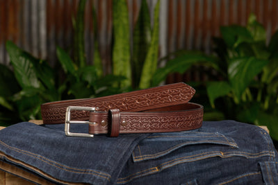 The Maverick: Brown Celtic 1.50" - Bullhide Belts