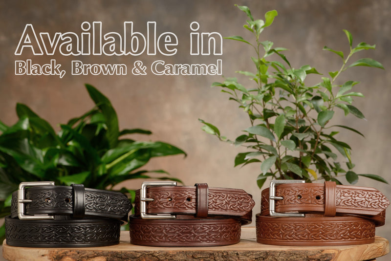 The Maverick: Black Celtic 1.50" - Bullhide Belts