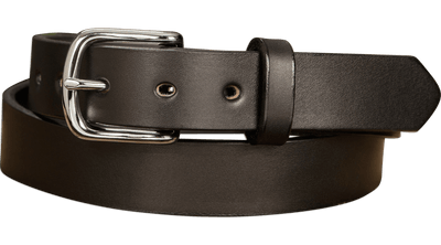 The Colt: Men's Black Non Stitched Leather Belt 1.25" - Bullhide Belts