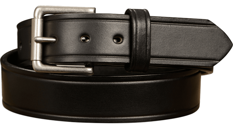 The Maverick: Black Creased Accent 1.50" - Bullhide Belts