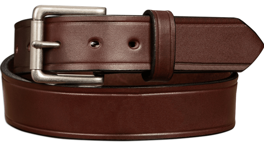 Brown Leather Belt | Creased Accent – BullhideBelts.com