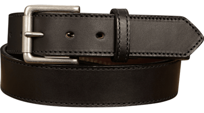 The Rockefeller: Black Stitched Oil Tanned 1.50" - Bullhide Belts