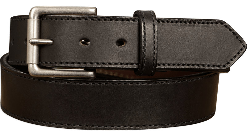 The Rockefeller: Black Stitched Oil Tanned 1.50" - Bullhide Belts