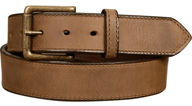 The Rockefeller: Rustic Tan Stitched Oil Tanned 1.50" - Bullhide Belts