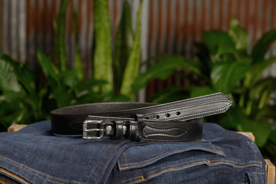 The Winchester: Black Stitched Ranger 1.50" - Bullhide Belts