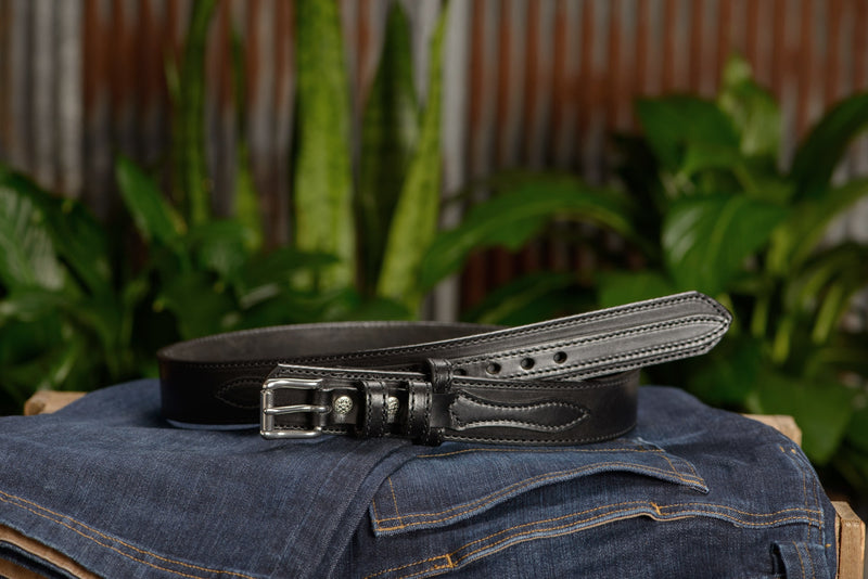 The Winchester: Black Stitched Ranger 1.50" - Bullhide Belts