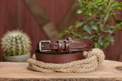 The Winchester: Brown Stitched Ranger 1.50" - Bullhide Belts