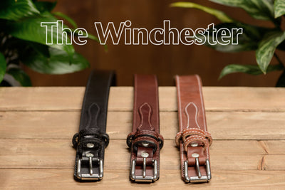 The Winchester: Black Stitched Ranger 1.50" - Bullhide Belts