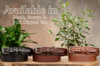 The Winchester: Hot Dipped Tan Stitched Ranger 1.50" - Bullhide Belts