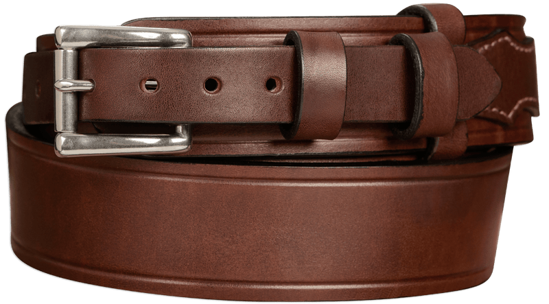 The Winchester: Brown Creased Accent Ranger 1.75" Extra Wide - Bullhide Belts