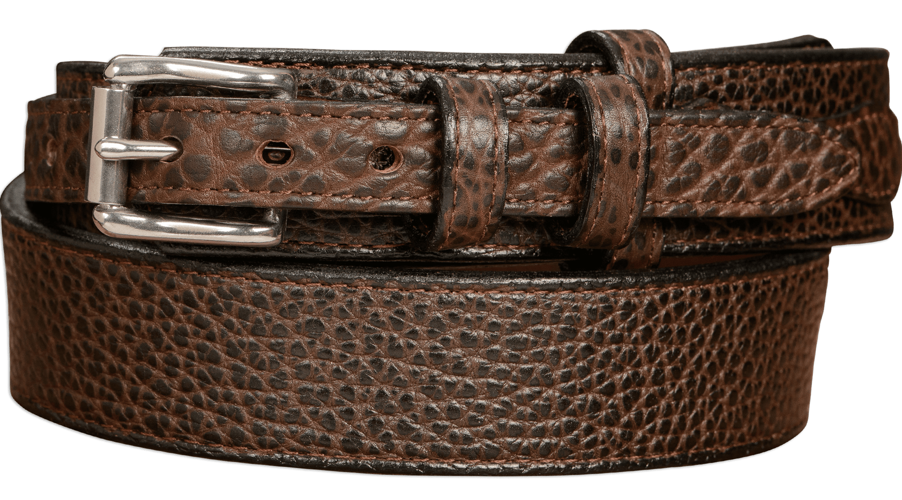 1.25 Wide Shrunken American Bison Gun Belt