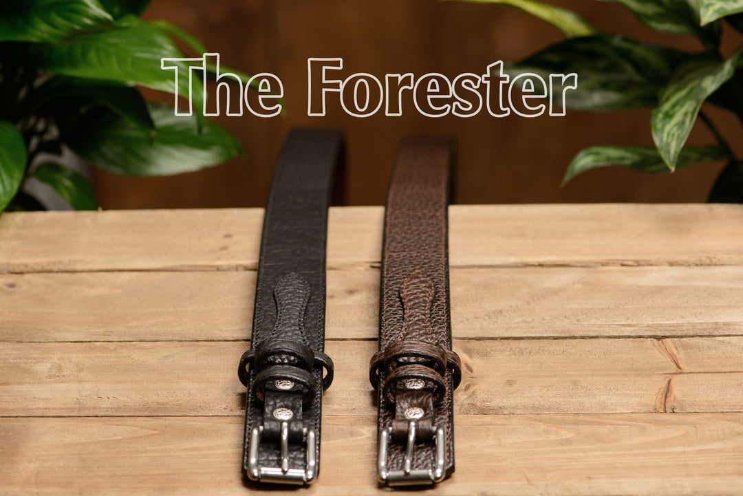 Rugged Campaign Leather Ranger Belt | Mission Mercantile Leather Goods