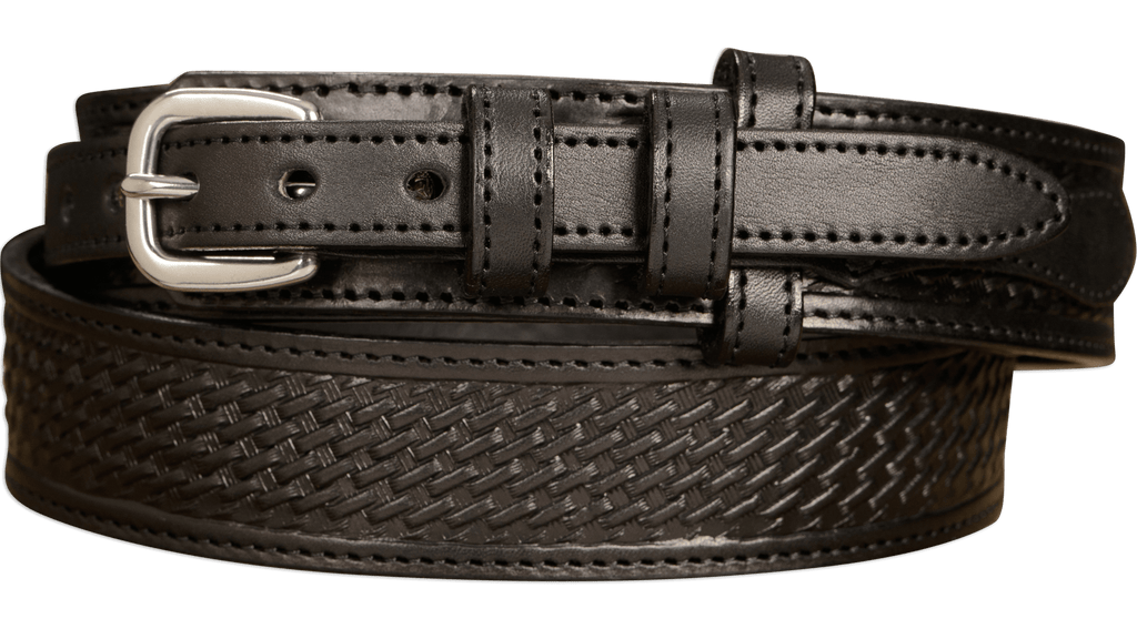 The Walker: Black Stitched Basket Weave Ranger 1.50