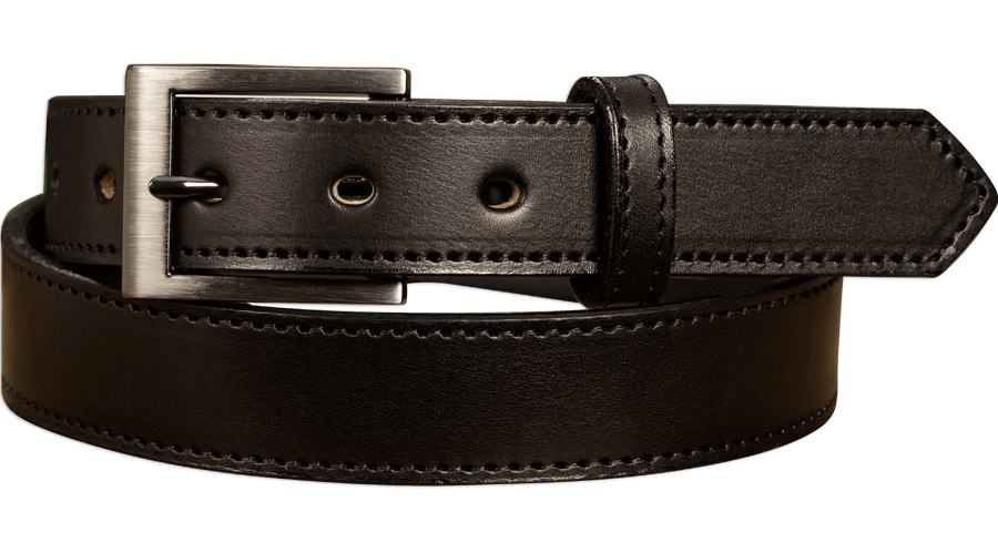 Men's Brown Shark Designer Full Grain Leather Belt
