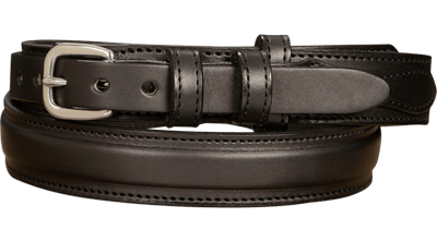 The Walker: Black Stitched Ranger 1.25" - Bullhide Belts