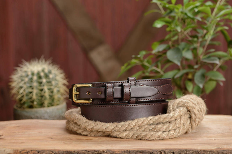 The Walker: Brown Stitched Ranger 1.50" - Bullhide Belts