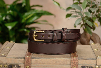 The Walker: Brown Stitched Ranger 1.50" - Bullhide Belts