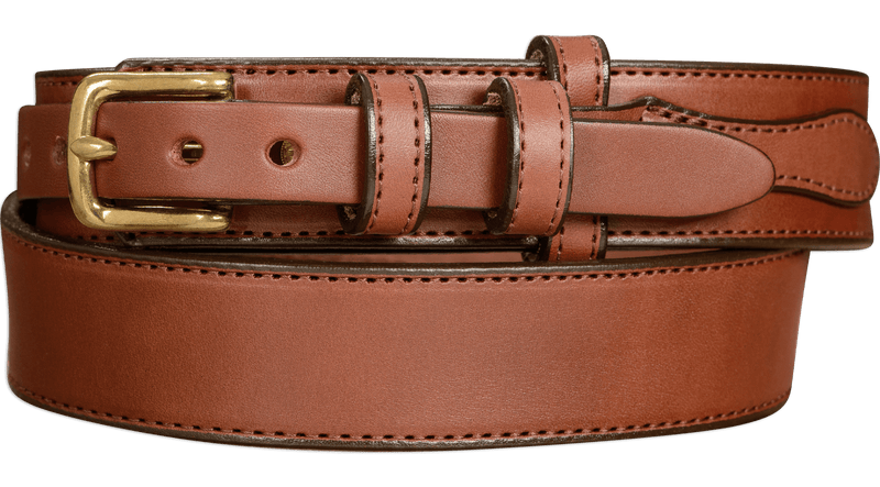 The Walker: Medium Brown Stitched Ranger 1.50" - Bullhide Belts