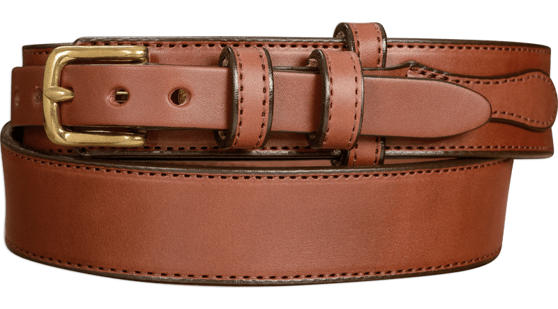 The Walker: Medium Brown Stitched Ranger 1.50" - Bullhide Belts