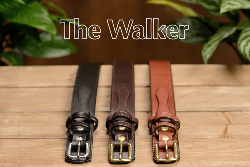 The Walker: Medium Brown Stitched Ranger 1.50" - Bullhide Belts