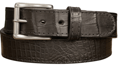 Black American Alligator Max Thickness Belt - Bullhide Belts