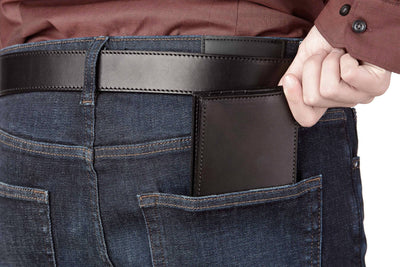 Black Premium Leather 8 Card Slot Bifold Wallet - Bullhide Belts