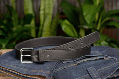 Black American Bison Belt - Bullhide Belts