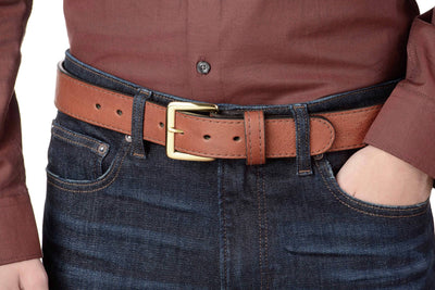 Brown American Bison Belt - Bullhide Belts