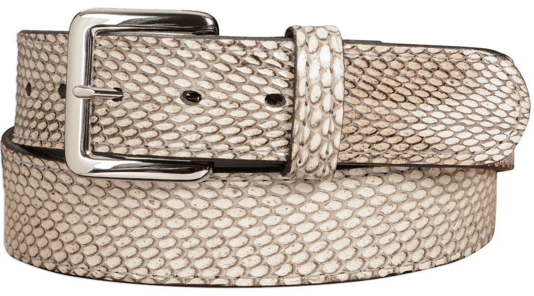 OMBRE GRAY BEIGE SNAKESKIN BELT THICK 37”X2” New no tags Men main image 3