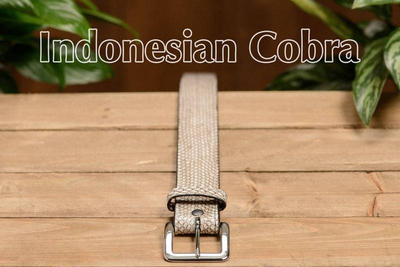 Indonesian Spitting Cobra Belt - Bullhide Belts